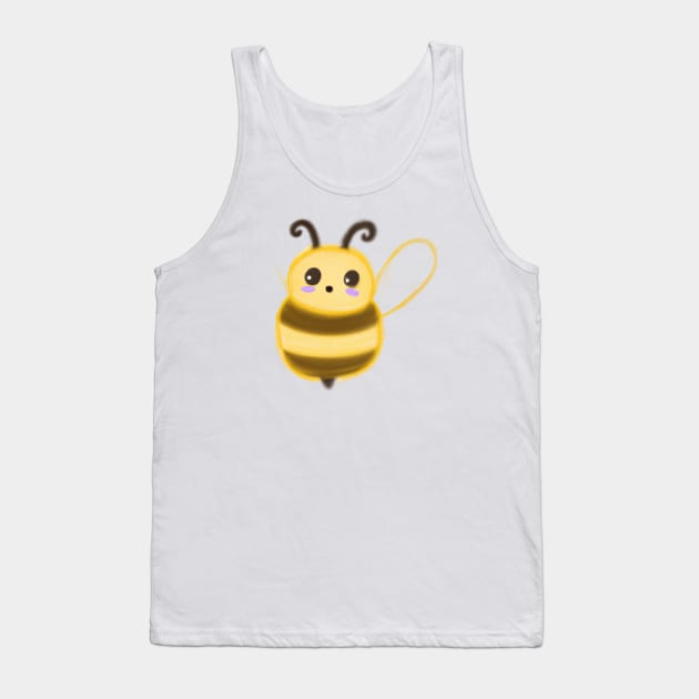 Cute Bee Drawing Tank Top by Play Zoo